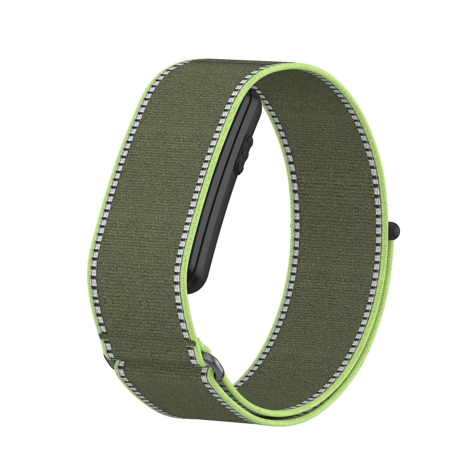 TingYR Arm Band Compatible with Garmin CIRQA Smart Band, Nylon Sport Strap, 42cm Extended Loop Armband for Workout and Fitness. Neon Gree
