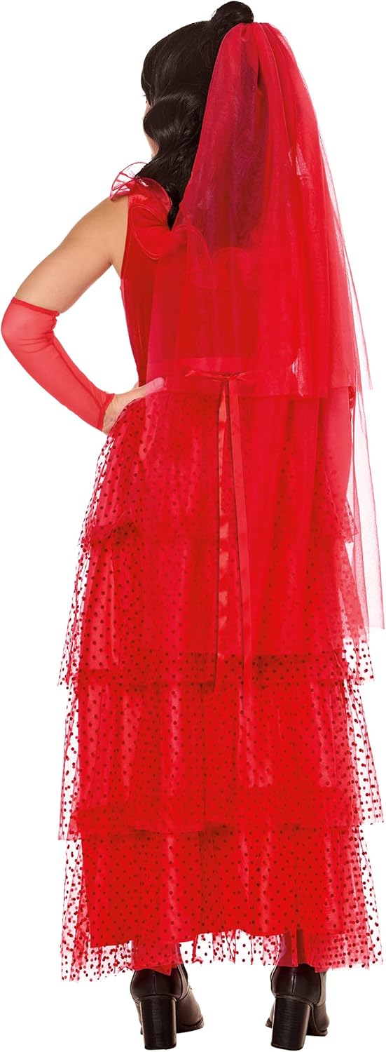 Spirit Halloween Beetlejuice Kids Bride Lydia Dress Costume | Officially licensed | Lydia Dress Outfit