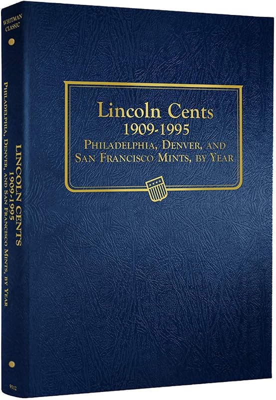 Álbum de monedas de centavos de Lincoln de EE. UU. 1909-1995 #9112