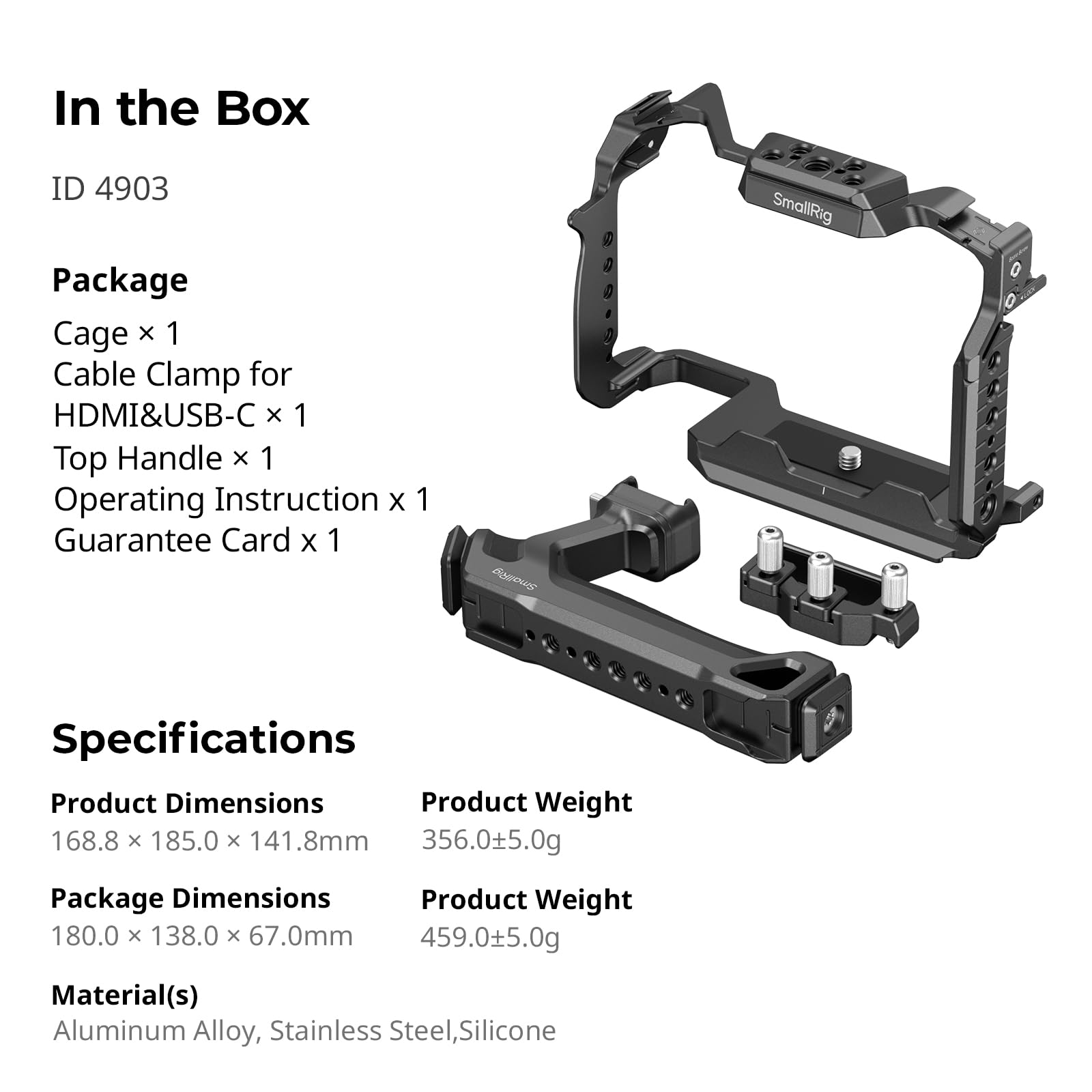 SMALLRIG Cage Kit per Panasonic LUMIX S1R II 4903