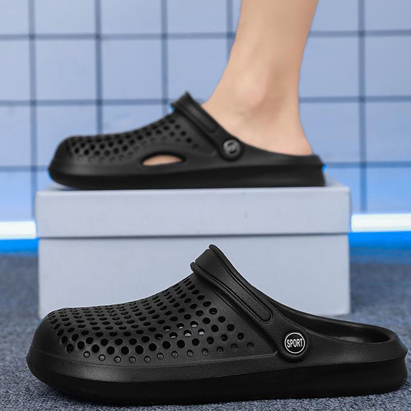 Generico Ciabatte Estive Pantofole Donna Antiscivolo Piscina Viaggio Casa Plastica Leggere Hotel
