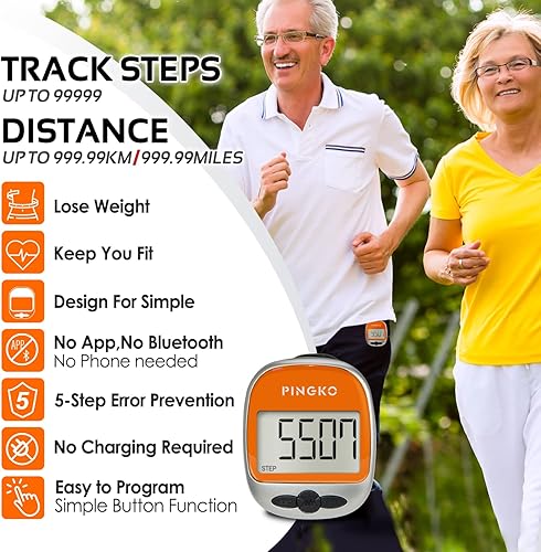 Miniatura 10 de PINGKO Pasodistanciacaloríascontador portátil multifuncional al aire libre del podómetro del deporte