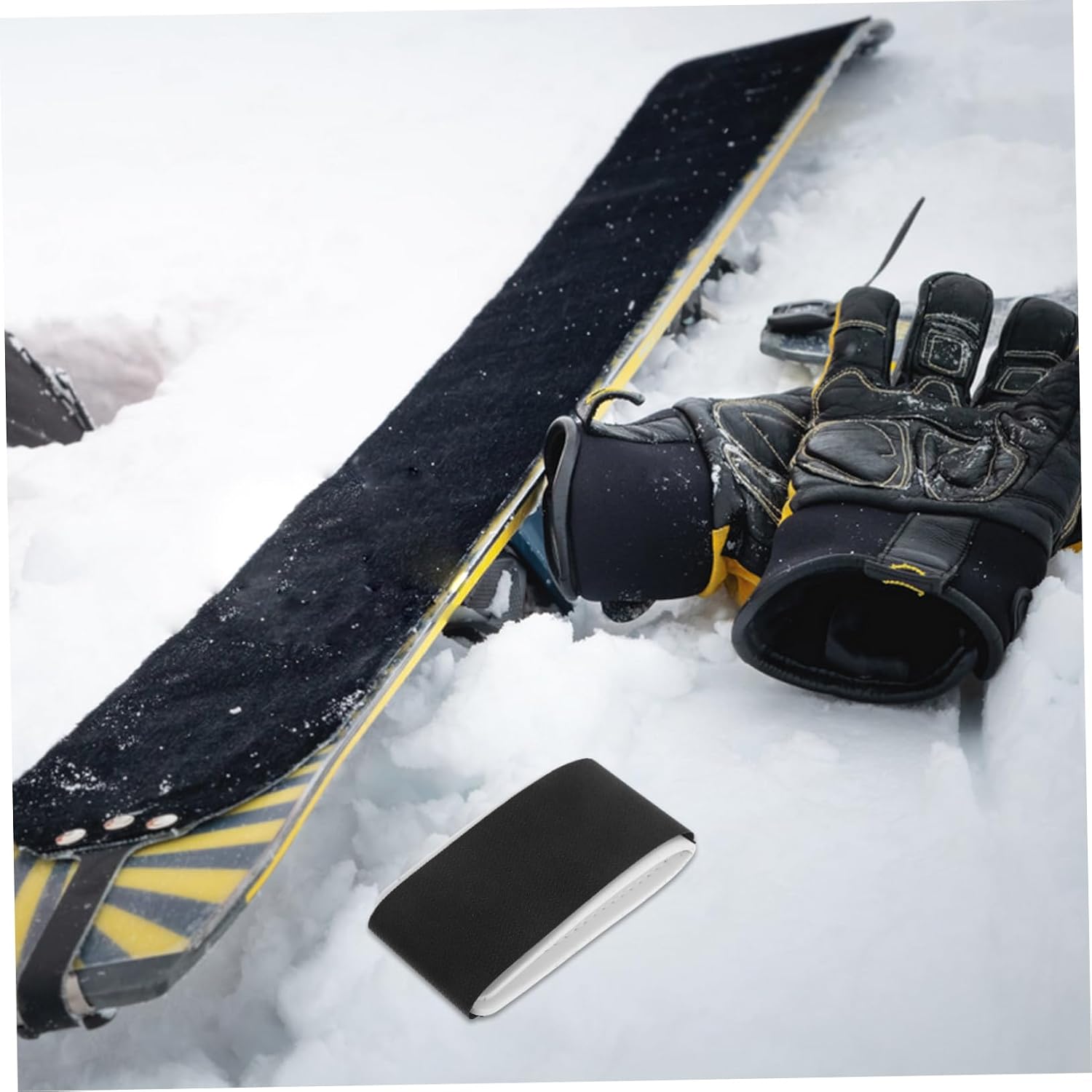 4pcs Ski Fixing Straps Non-Slip Snowboard Carrier Convenient Binding Bands for and Storage Scratch Prevention for Skiing Equipment