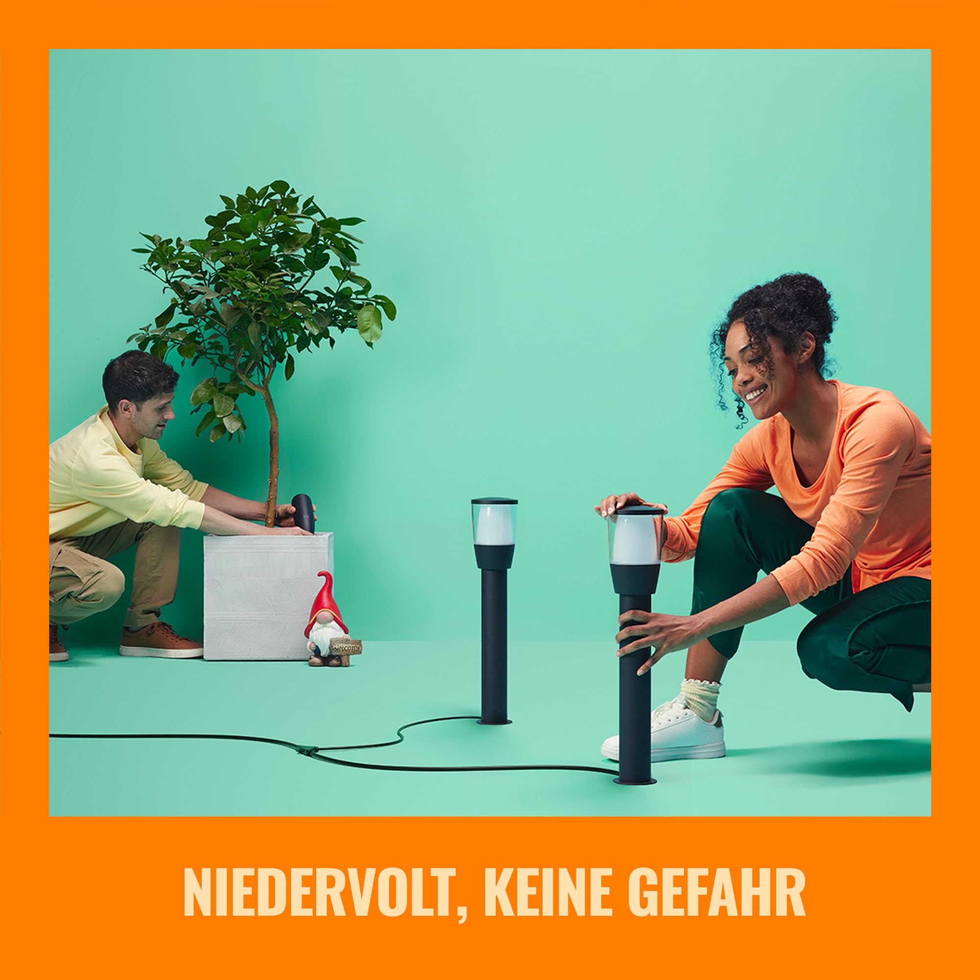 WiZ Tunable White and Color LED Außenleuchte Elpas, dimmbar, warm- bis kaltweiß, 16 Mio. Farben, smarte Steuerung per App/Stimme über WLAN, Erweiterung