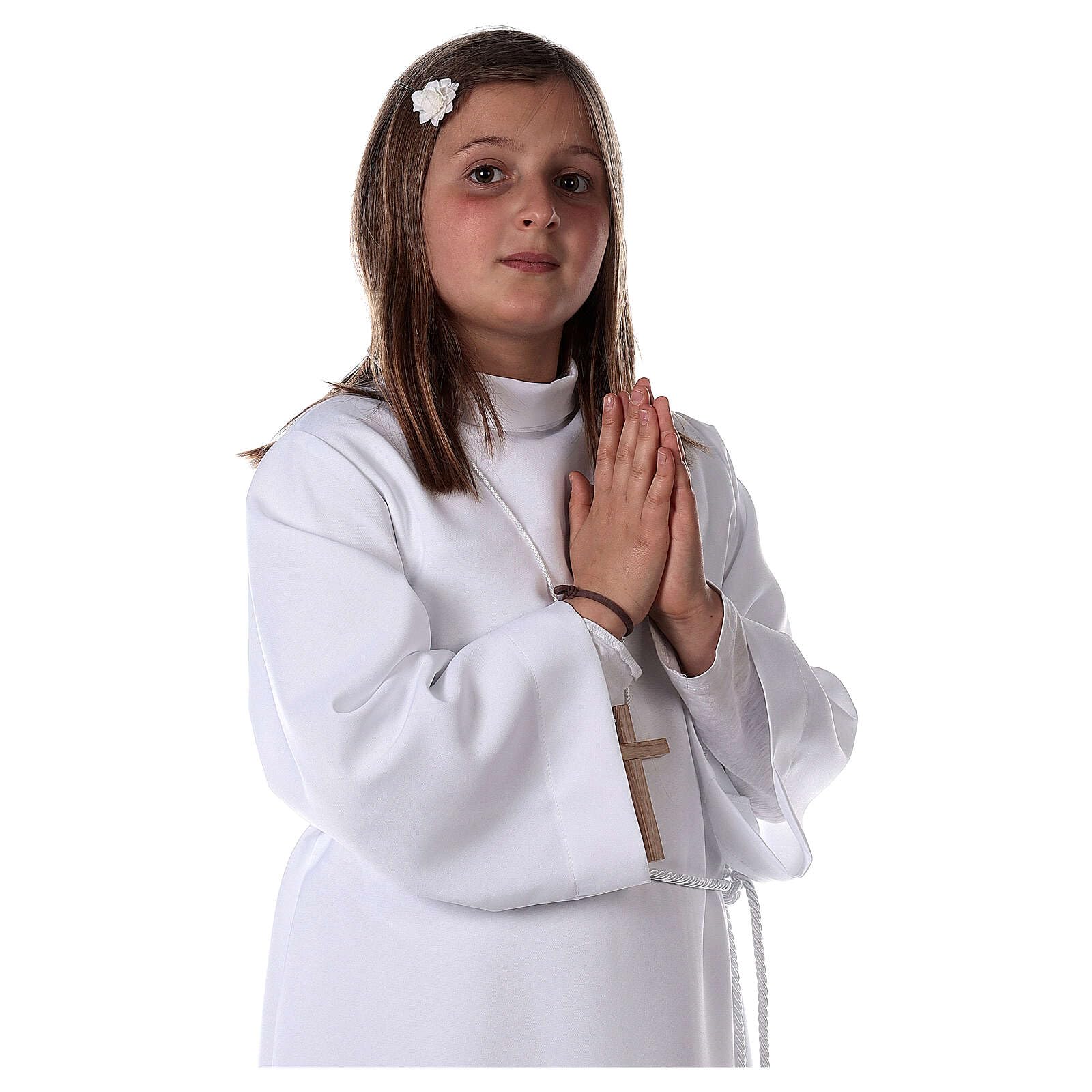 Holyart Abiti Prima Comunione: Abito Prima Comunione Unisex Bianco