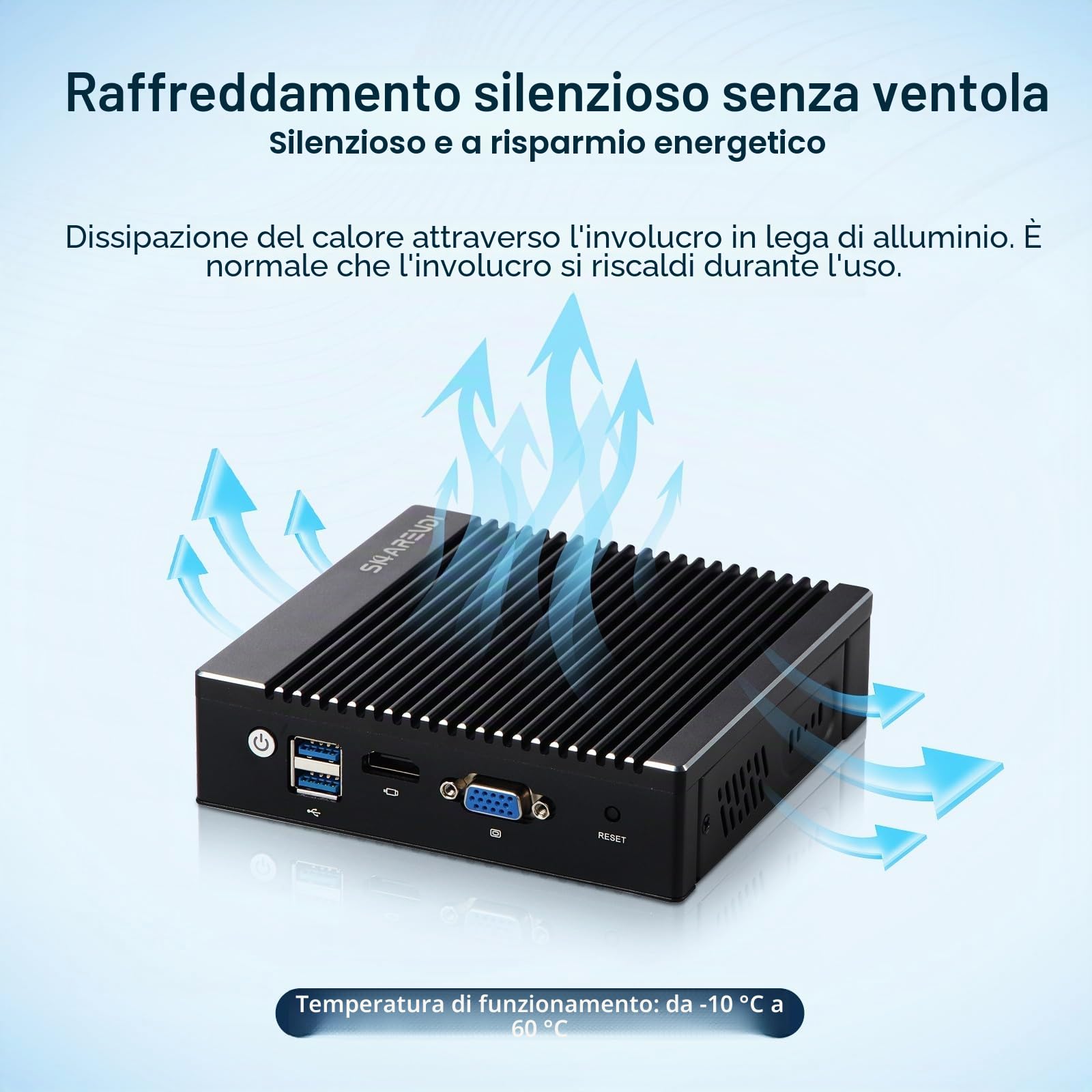 Mini PC firewall senza ventola con processore Intel J4105, 4 porte LAN Intel 2,5 GbE i226-V, gateway di rete AES-NI (senza RAM DDR4, senza SSD mSATA, senza sistema)