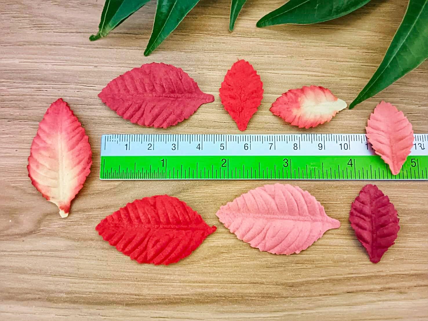 Maulbeerpapier Blütenblätter Rosen - Braun, 50 Stück, Für Scrapbooking & DIY