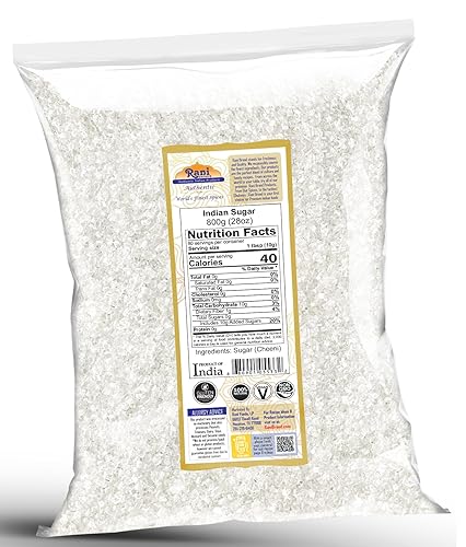 Miniatura 19 de Rani Misri (cristales de azúcar indios) 7 oz (200 g) ~ Todo natural Apto para gluten Sin colores Vegano Kosher Origen indio