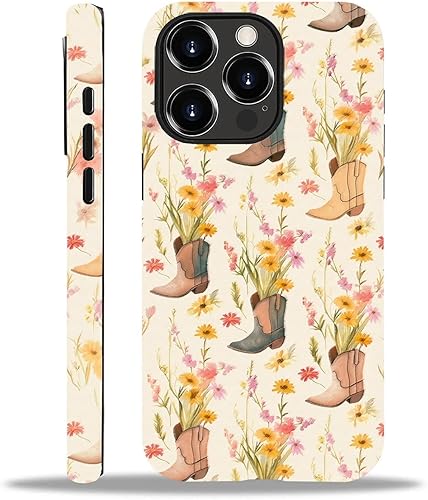 Miniatura 29 de Funda para iPhone 15 Pro Max, Diseño Floral Bohemio con Bordado Sintético - Protección Dual Híbrida Silicona + PC Duro Resistente a Golpes Funda