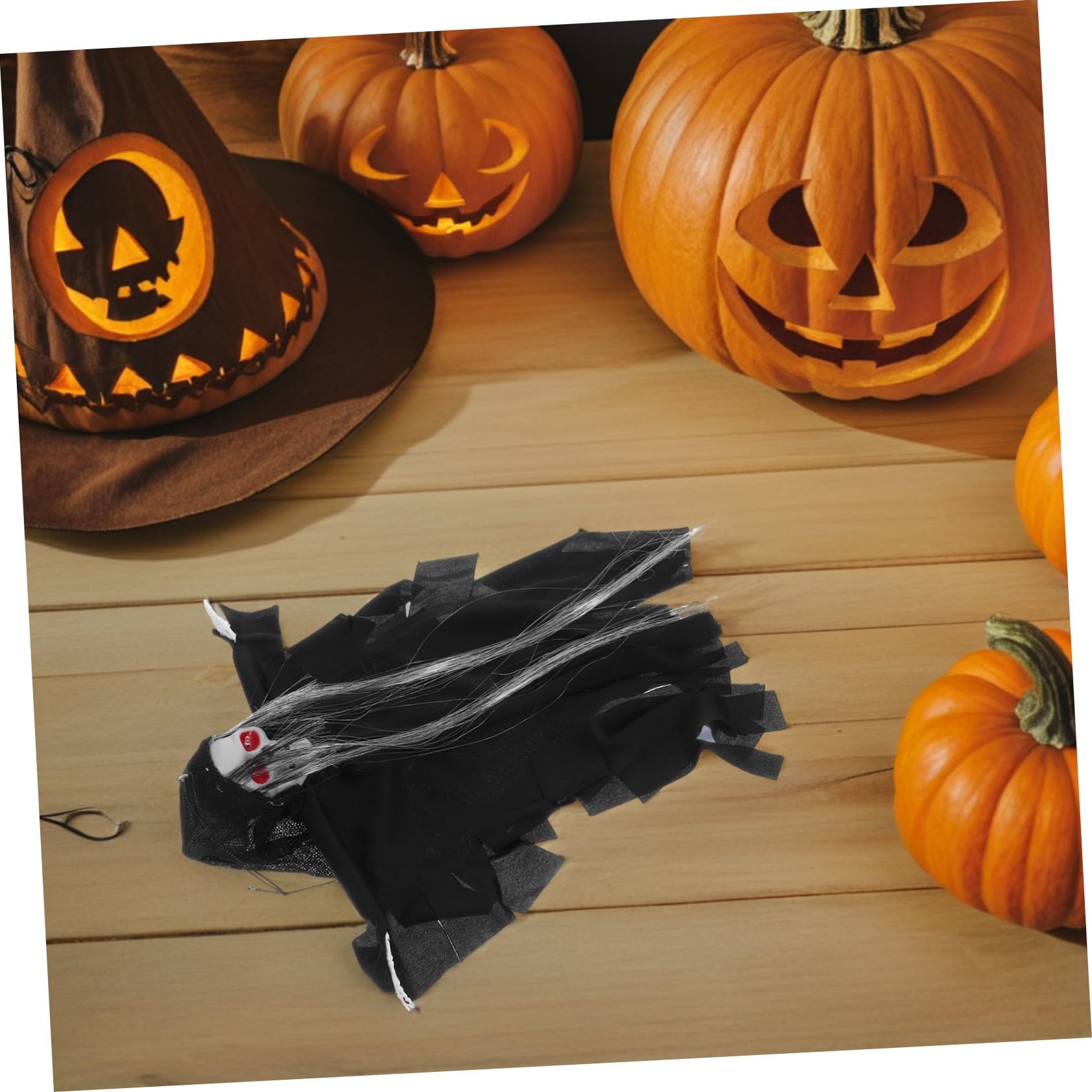 BESTonZON 3pezzi Fantasma Appeso per Halloween Decorazione di Scheletro Teschio con Attivazione da Suono Bagliore Notturno per Giardino Patio Casa Stregata Cortile