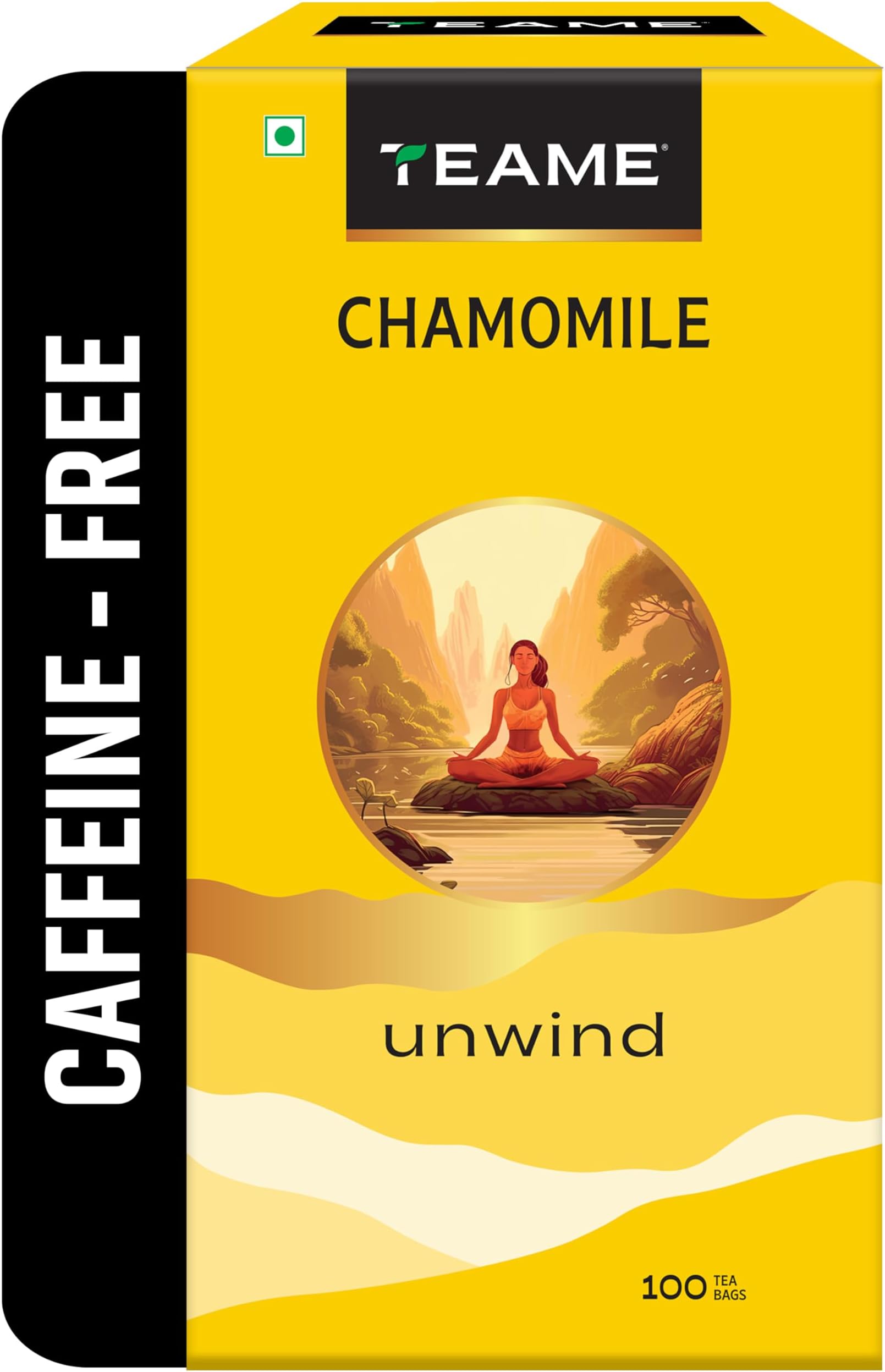 TE-A-ME Chamomile Tea - 100 Tea Bags | Chamomile Tea for Sleep | Helps in Stress Relief & Relaxation