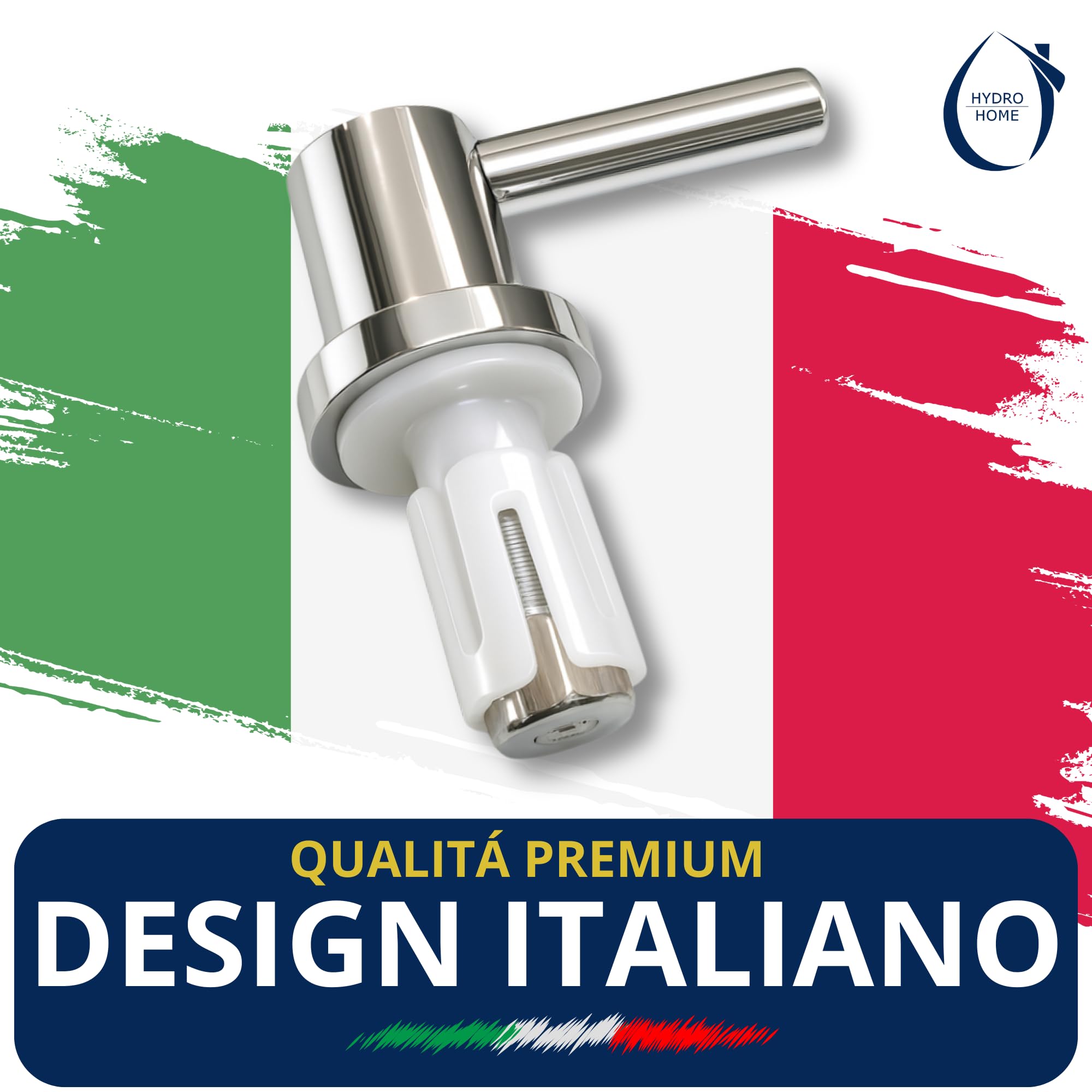 HYDRO HOME Cerniere tavoletta WC Pozzi Ginori, fisse con fissaggio dall'alto, kit 2 cerniere con brugola inclusa, compatibili con molti modelli, ricambi tavoletta WC