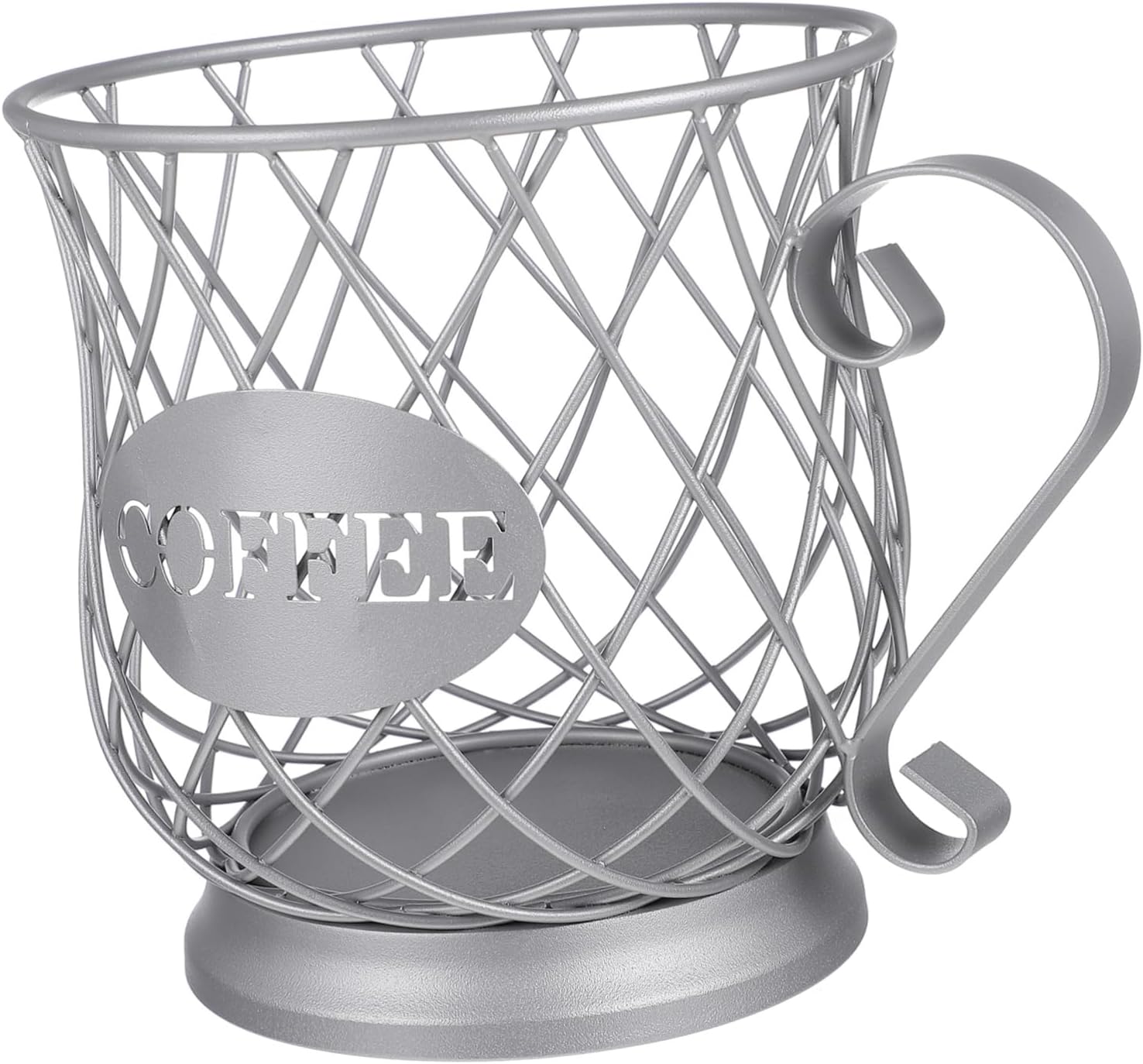 PRETYZOOM Modern Design Coffee Pod Storage Container Holder Basket for Metal Mug Organizer