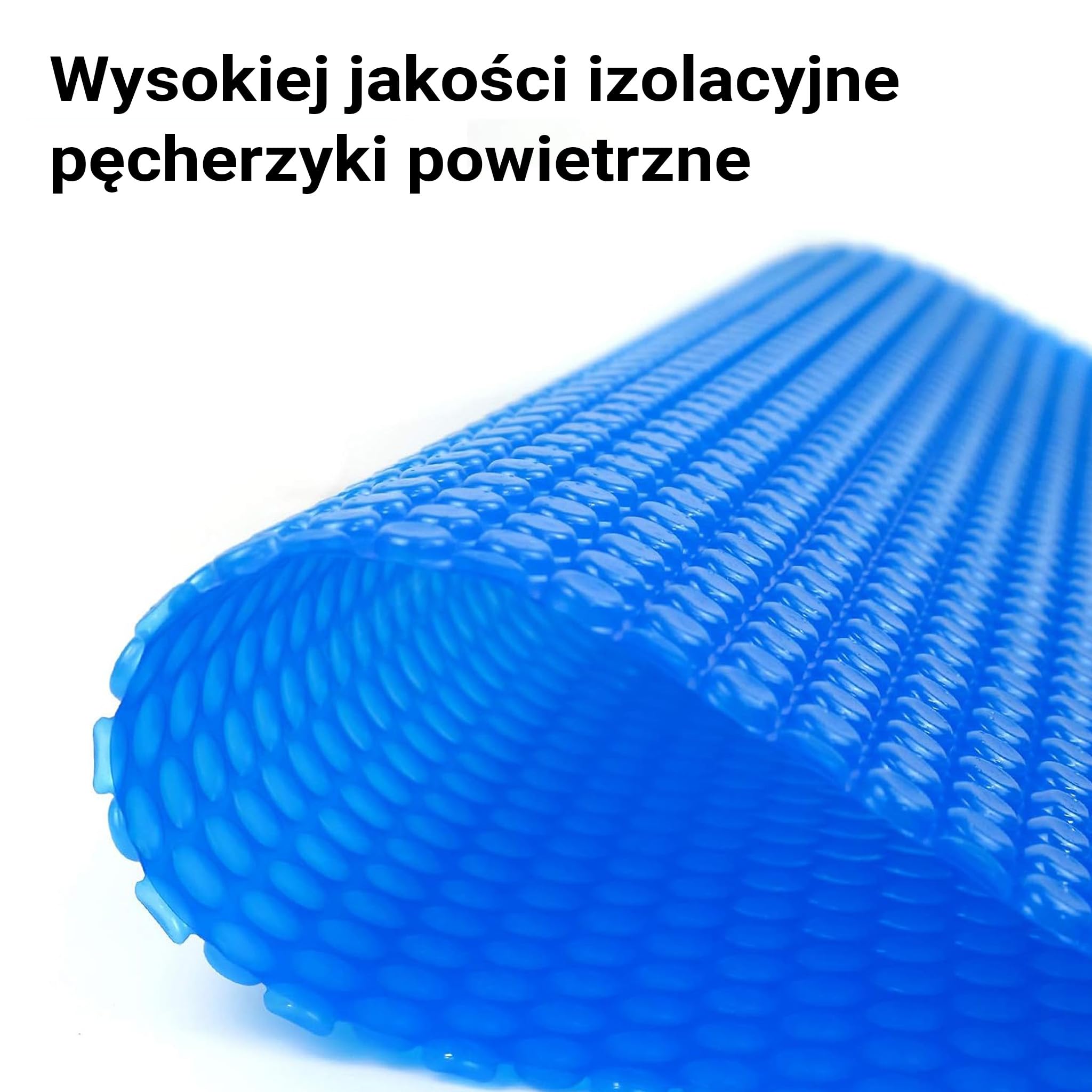 Wiltec Mata solarna do basenu Ø 3,6 m, niebieska folia bąbelkowa na basen o grubości 140 µ, okrągła, do podgrzewania wody w basenie