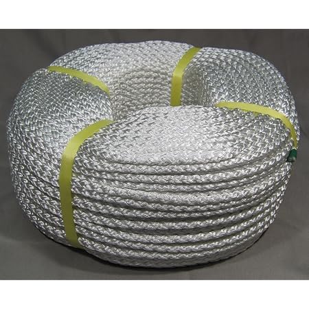 Amazon 国産 ナイロンクロスロープ 8 22mm 8ッ打ち 14mmf 船舶係留用品 車 バイク