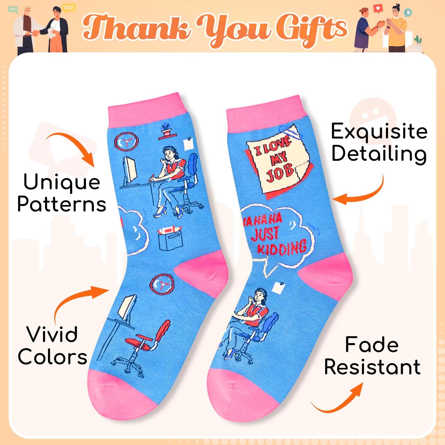 HAPPYPOP Funny Saying Socks Women - Motivational Gifts, Inspirational Gifts for Her - Image 6