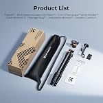 K&F Concept 73" Trépied compact pour appareil photo, Trépode de voyage portable en aluminium 360° Tête de balle panoramique, Arca Swiss QR Plaque, support de téléphone cellulaire compatible avec iPhone, Max Charger 22 Lbs