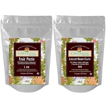 Cape Crystal Brands Value PAK-3 Pectin + Locust Bean Gum 8 oz Each Jam & Jelly Making, Fruit Fillings, Vegan Dessert Gels