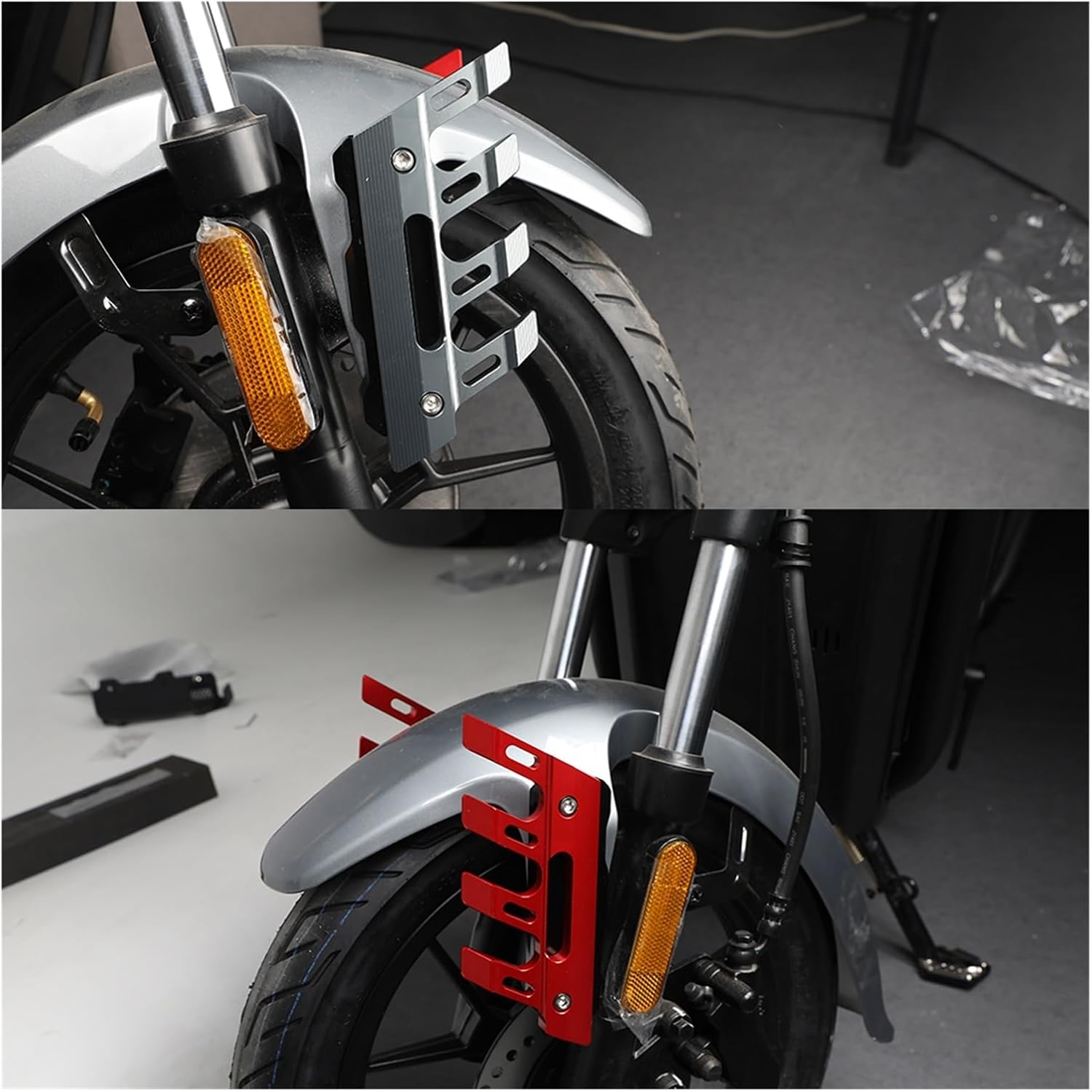 かず フロントマッドガードフォークプロテクター スズキ用 SV1000S 2001