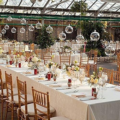 Miniatura 6 de Portavelas colgantes de 3.15 pulgadas, globos de vidrio, terrario, boda, candelabro, (18 piezasjuego) (18 piezas)