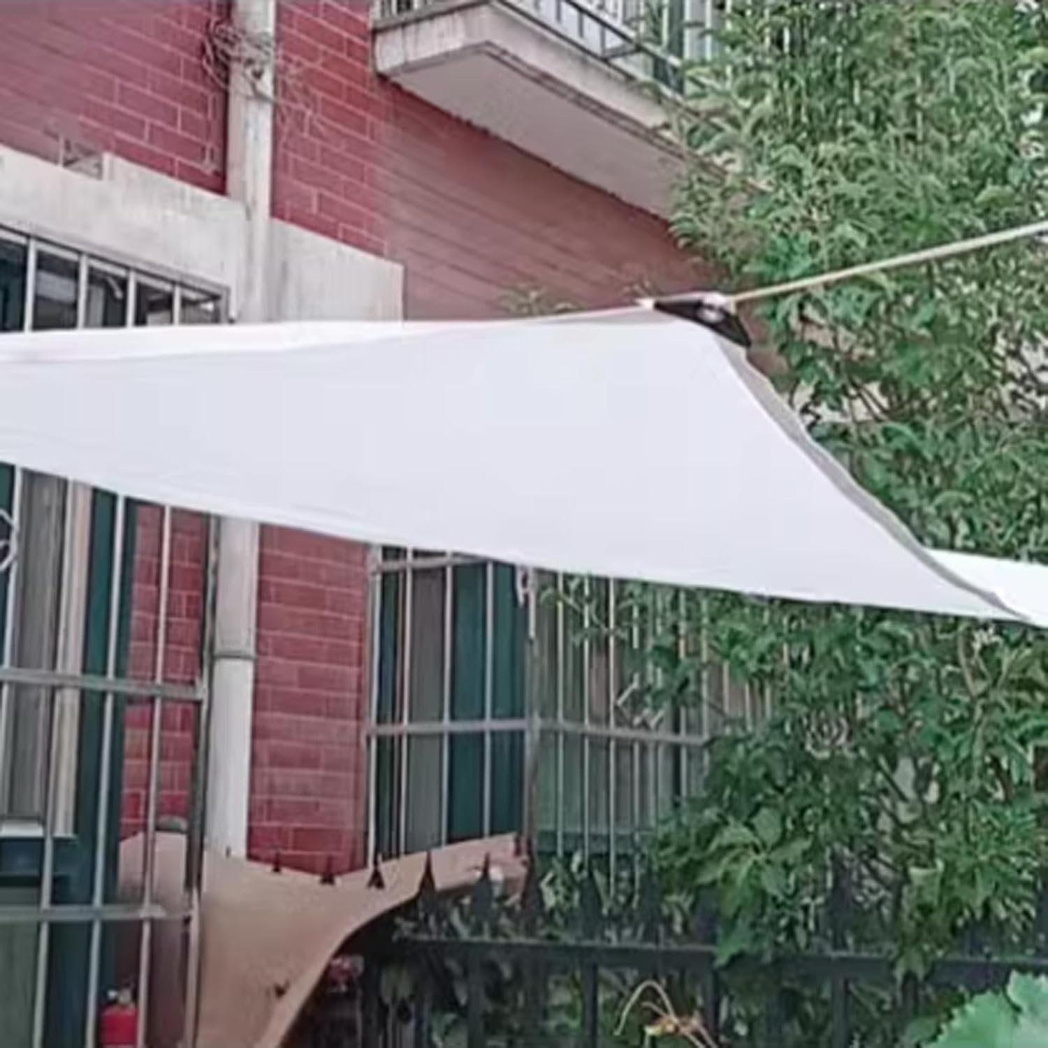 White 55% Plant Shade Cloth Knitted Mesh Tarp Sunblock Netting UV Resistant Light Weight Breathable for Patio Garden Pergola Carport Courtyard Greenhouse Vegetable Balcony Succulent Flowers Terrace(6.