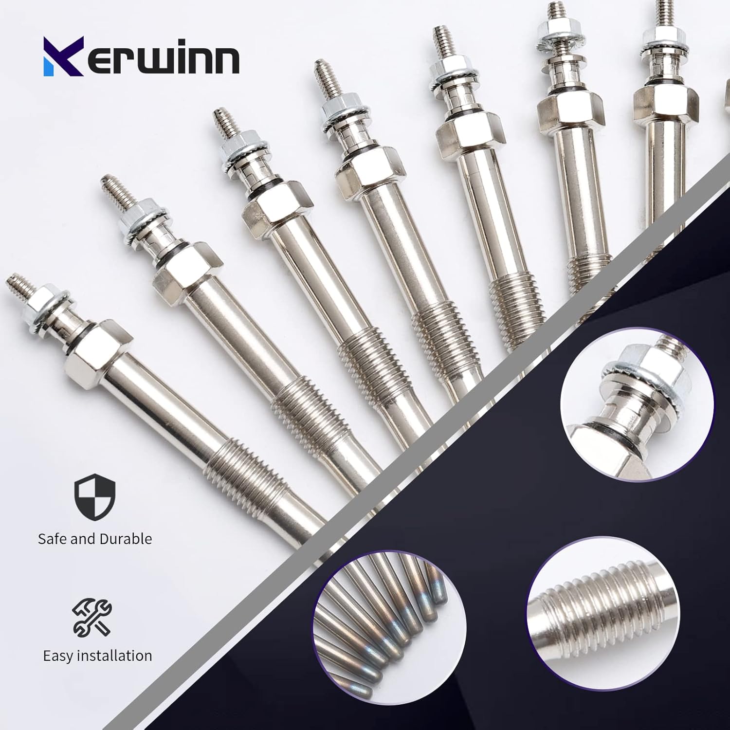 Diesel Glow Plugs 9G Replace 12639701 97364968 Compatible with glow plugs 6.6 duramax Chevy GMC LBZ LGH LLY LML LMM, 2006-2016 Silverado, Savana, Sierra, Express 8PCS