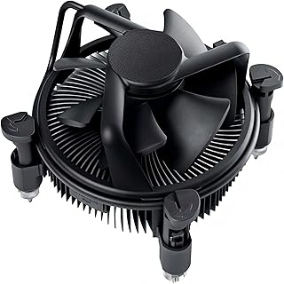 Cup Copper Core Aluminum CPU Cooler Heatsink with Pre-Applied Thermal Paste, Compatible with Intel Core i3/i5/i7, Fits LGA 1200/1151/1150/1155/1156 Desktop PC, 4-Pin PWM 92mm Fan