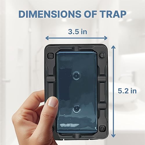 Miniatura 9 de Trampas adhesivas de pegamento para ratones e insectos, paquete de 16 bandejas de plástico de pegamento resistente, trampas adhesivas perfumadas,