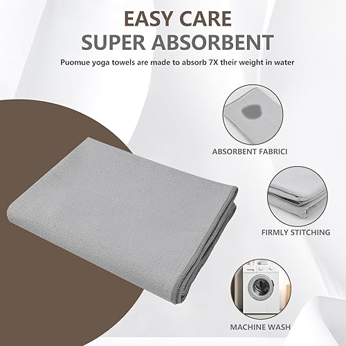 Miniatura 2 de Toalla de yoga (gris, 24"X72")