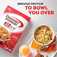 Vista 6 de Post Premier Protein - Cereal de almendras con bayas mixtas, cereales ricos en proteínas, desayuno o aperitivo rico en proteínas hecho con bayas