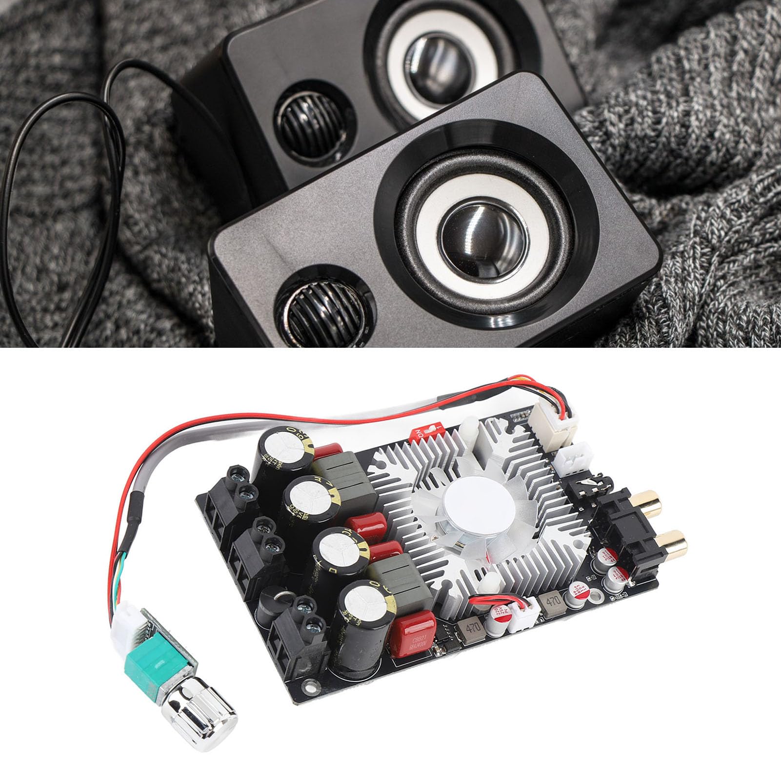 Luocute BT Digital Verstärker Platine, TPA3251 220 WX2 350W HiFi-Sound Digital-Verstärker Modul mit Kurzschluss Schutz und Thermischer Überlastung Sicherheit für Fernseher Smartphones