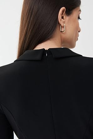 Joseph Ribkoff Black Front Wrap Dress Style 223266 Size 14