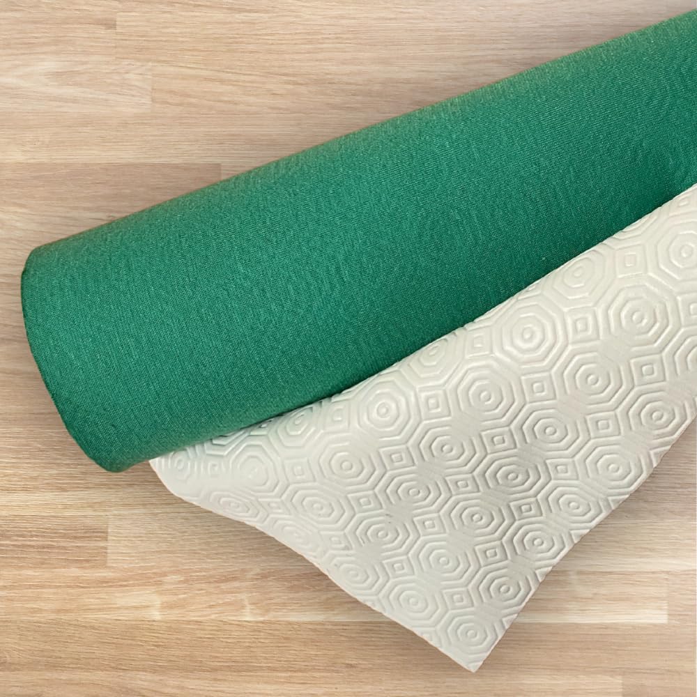 Mollettone Copritavolo 140x100 Cm - Feltro Verde E PVC Bianco, Antiurto E Antiscivolo, Made Italy - Foto 13