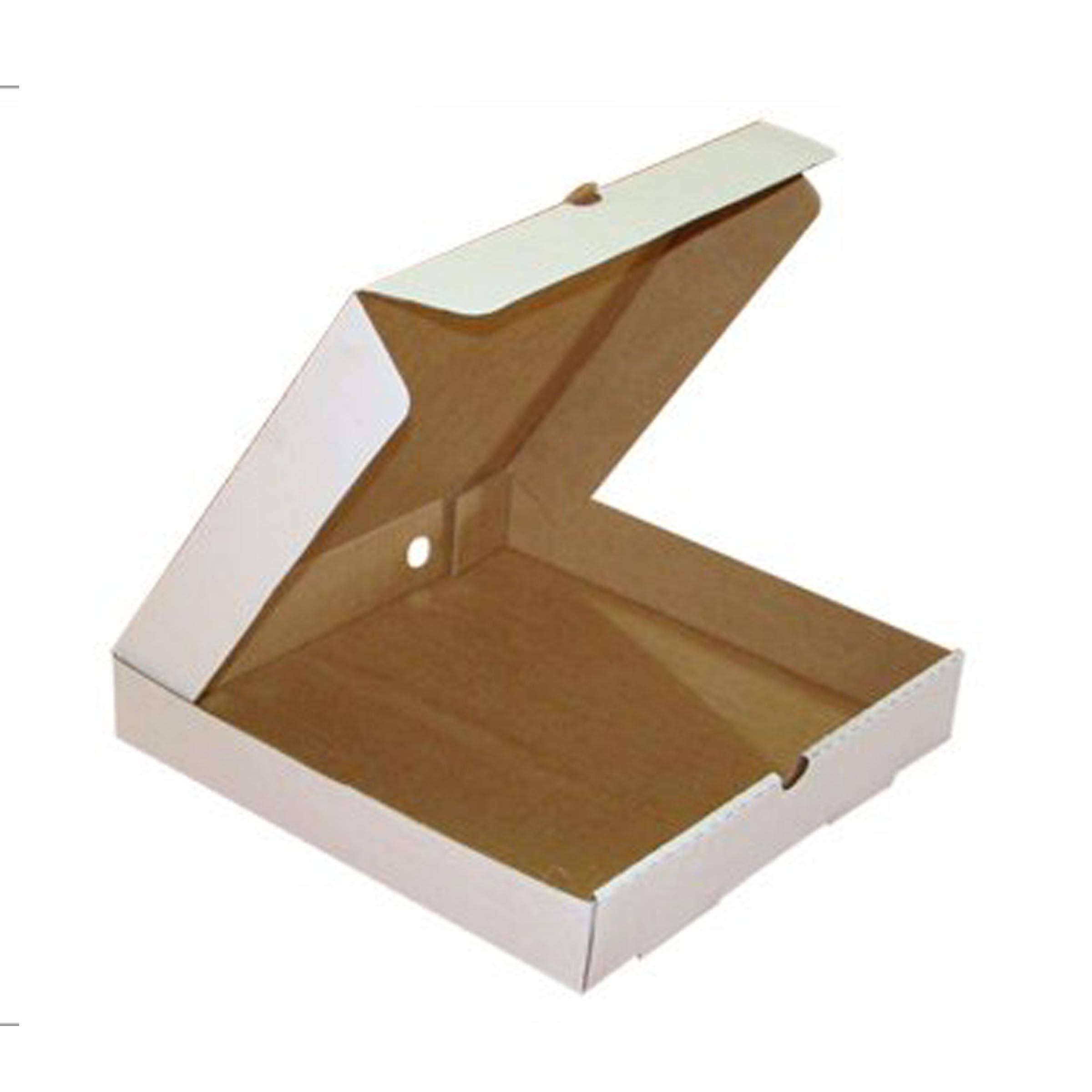 White Pizza Box 8x8x1.5 Inches Corrugated)