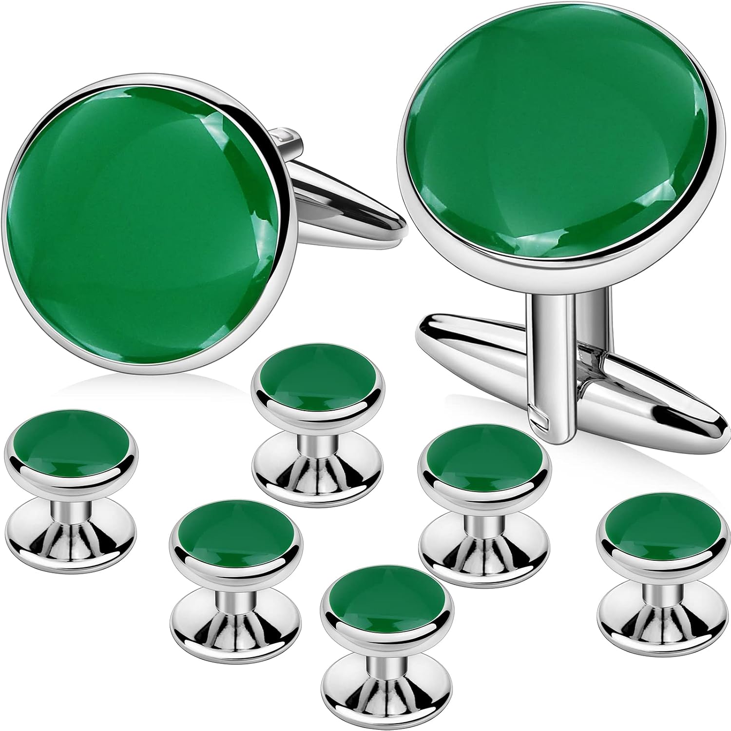 Set de Mancuernillas y Botones para Esmoquin para Hombre