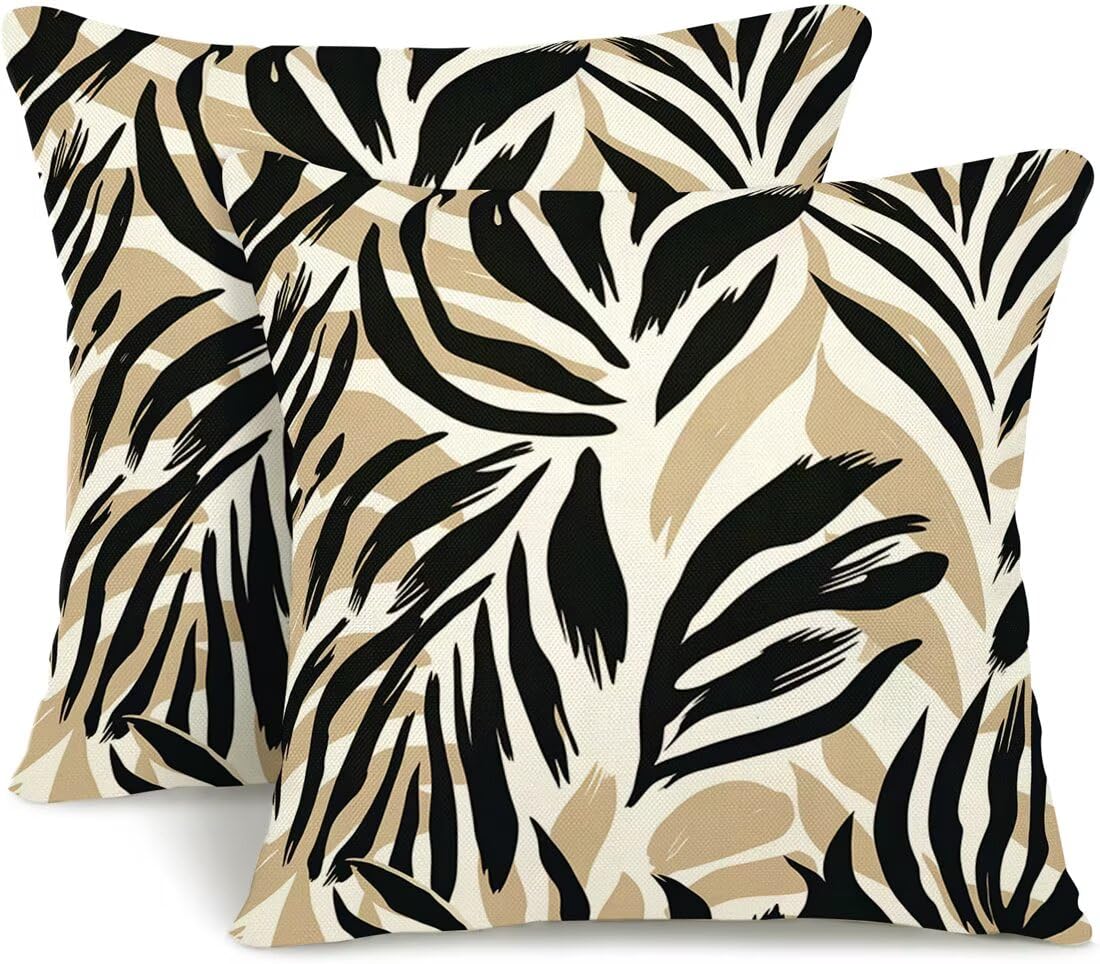 Housse de coussin 60x60 cm zèbre vintage, la qualité rustique pour votre maison