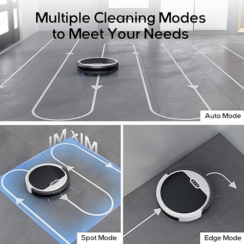 Miniatura 7 de V3 Robot aspiradora y trapeador, limpiador combinado 3 en 1 para el hogar con pelo de mascotas y suelo duro, succión de 5000 Pa, tiempo de