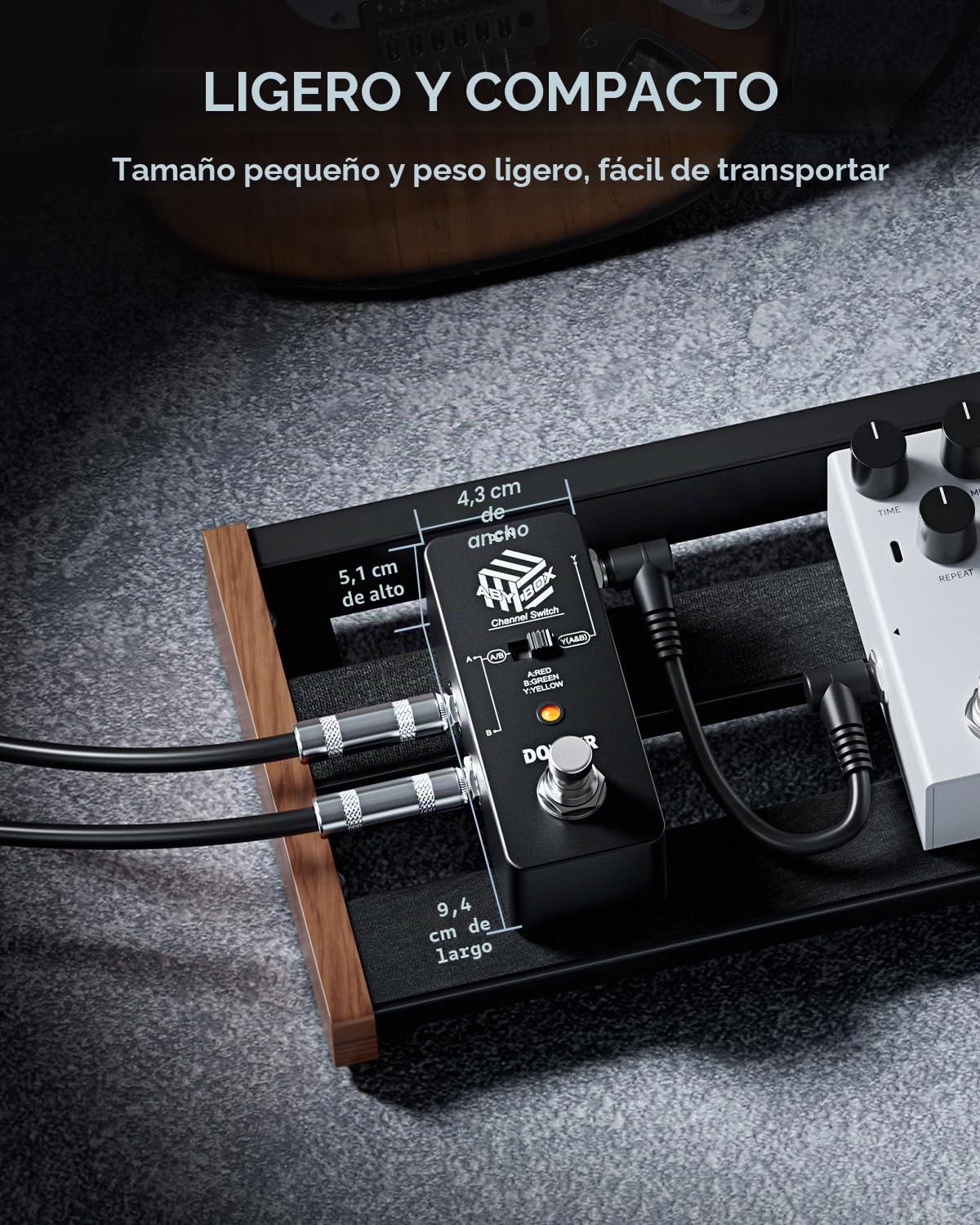 Donner ABY Box Line Selector AB Switch Mini Guitarra Efecto Pedal True Bypass