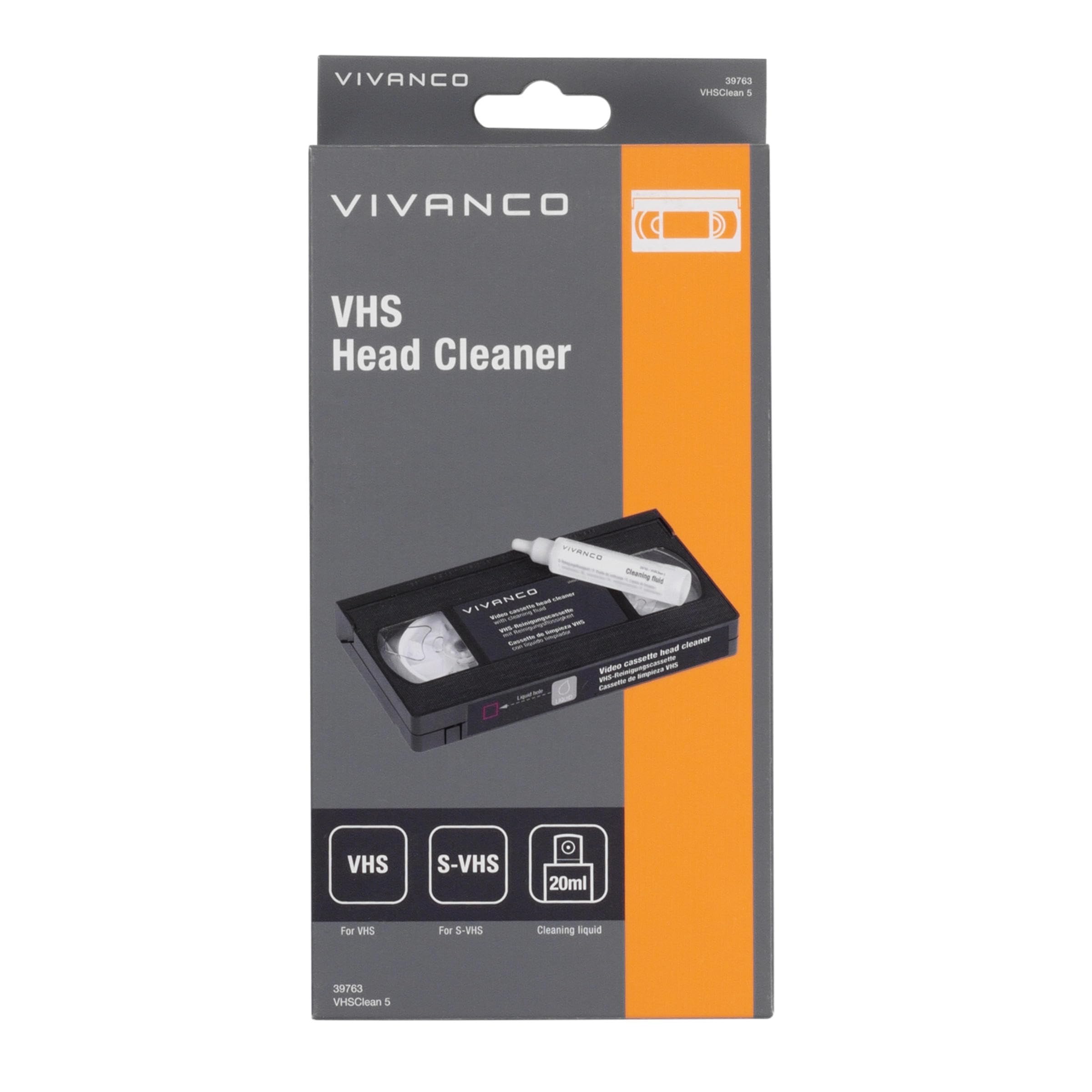 Vivanco VHSCLEAN 7 Video cassette 200 ml - Kit de limpieza para ordenador (Video cassette, 200 ml)