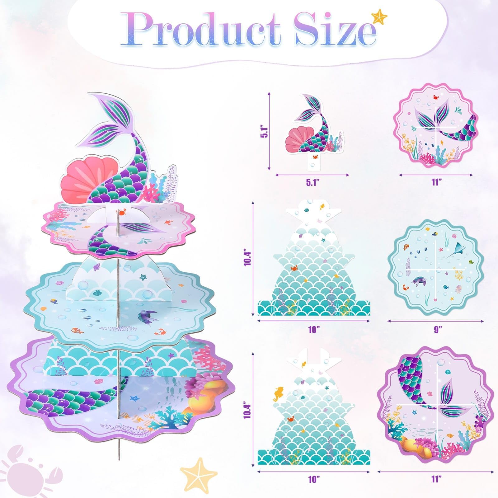 Fun Express - Police Party Cupcake Holder for Birthday - Party Supplies - Serveware & Barware - Misc Serveware & Barware - Birthday - 1 Piece