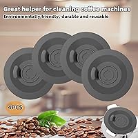 Vista 5 de Disco de limpieza espresso para máquina de café espresso Ninja y Breville, tabletas de limpieza de disco de retrodescarga de silicona compatibles