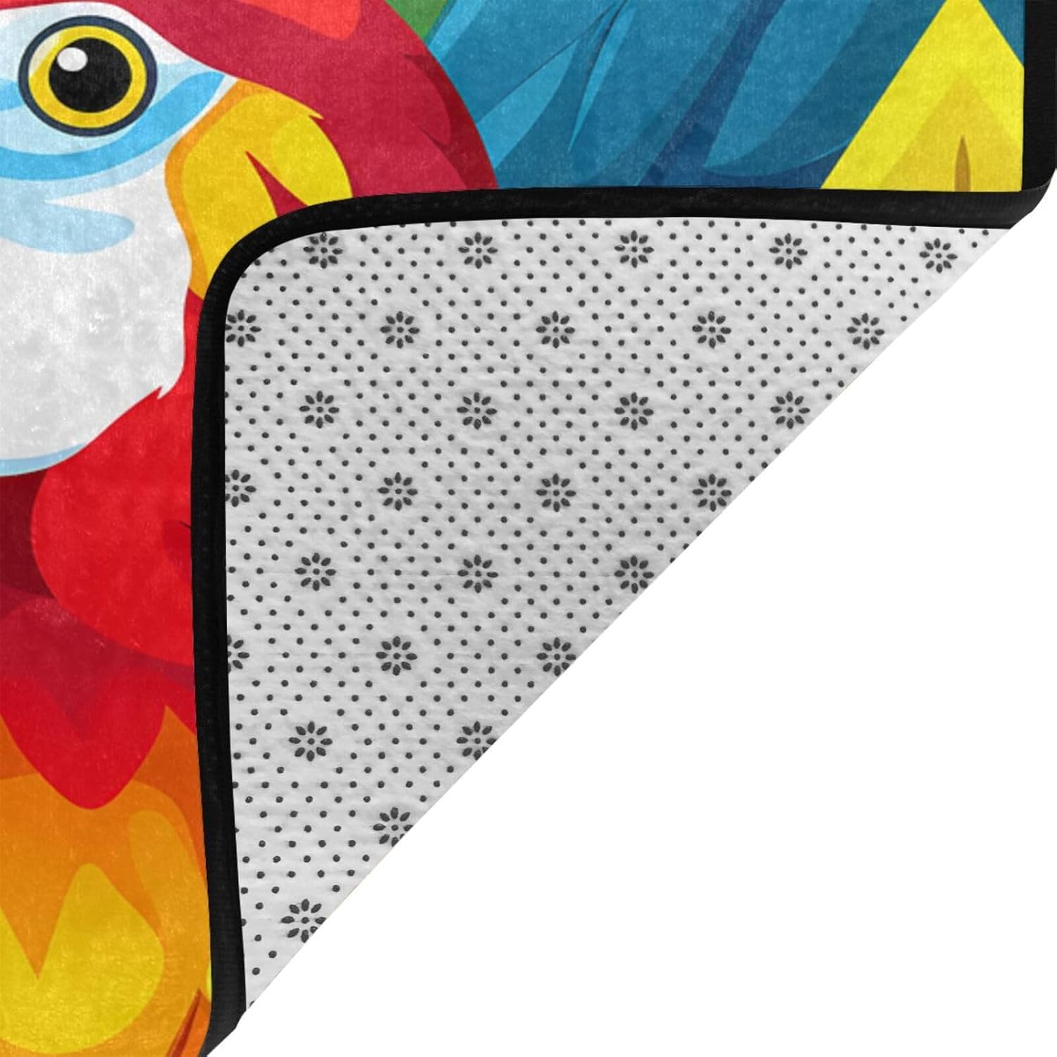 Beautiful Parrot Bird Printed Anti-Slip Floor mat Carpet Rug 72"x48" for Living Room Office Coffee Table Bed Balcony