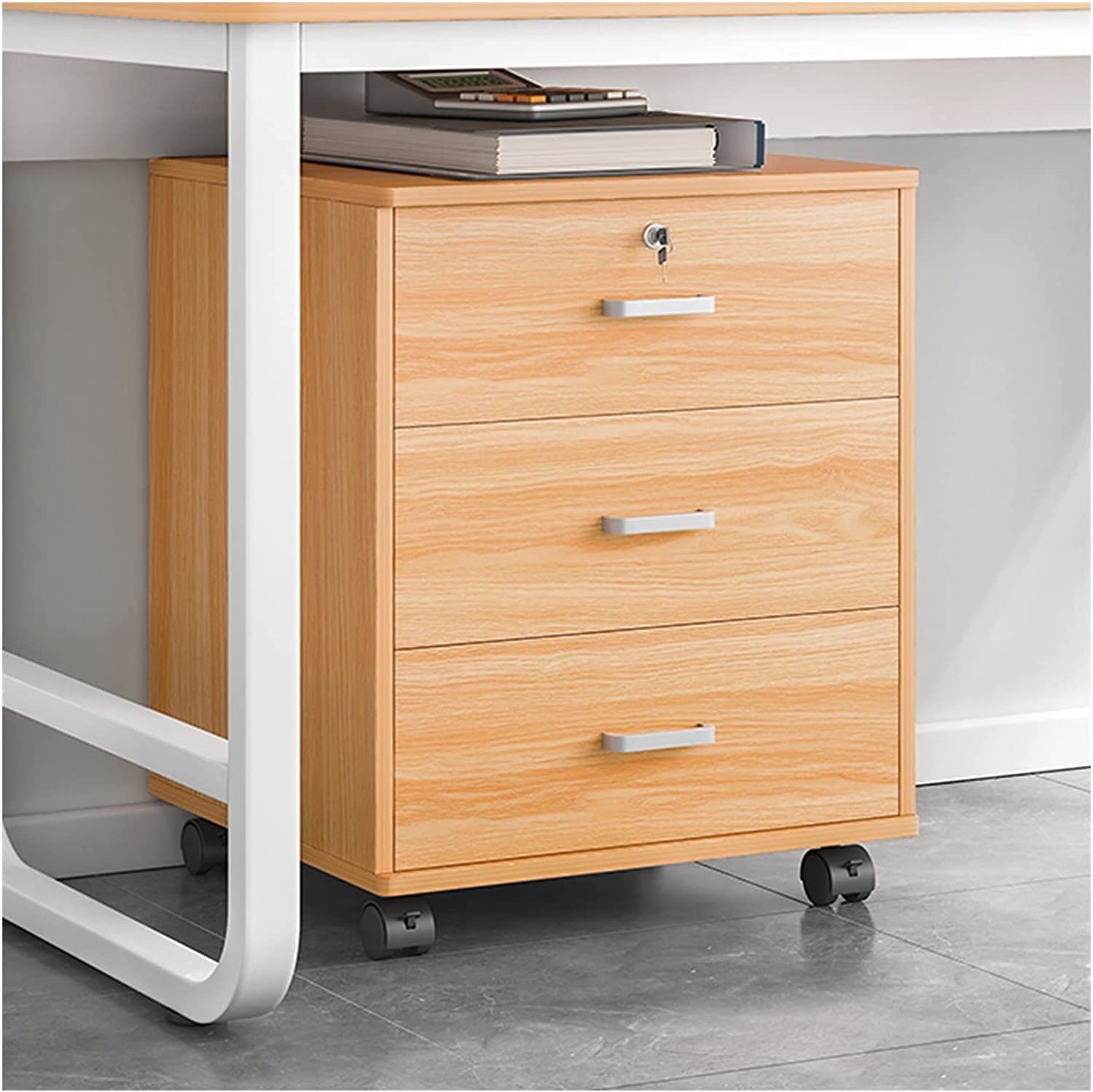 SaryEdge File Cabinet with Lock, Office Cabinet, Wooden Edge Cabinet, Storage Cabinet, Floor Mounted File Cabinet, Vertical File Cabinet,