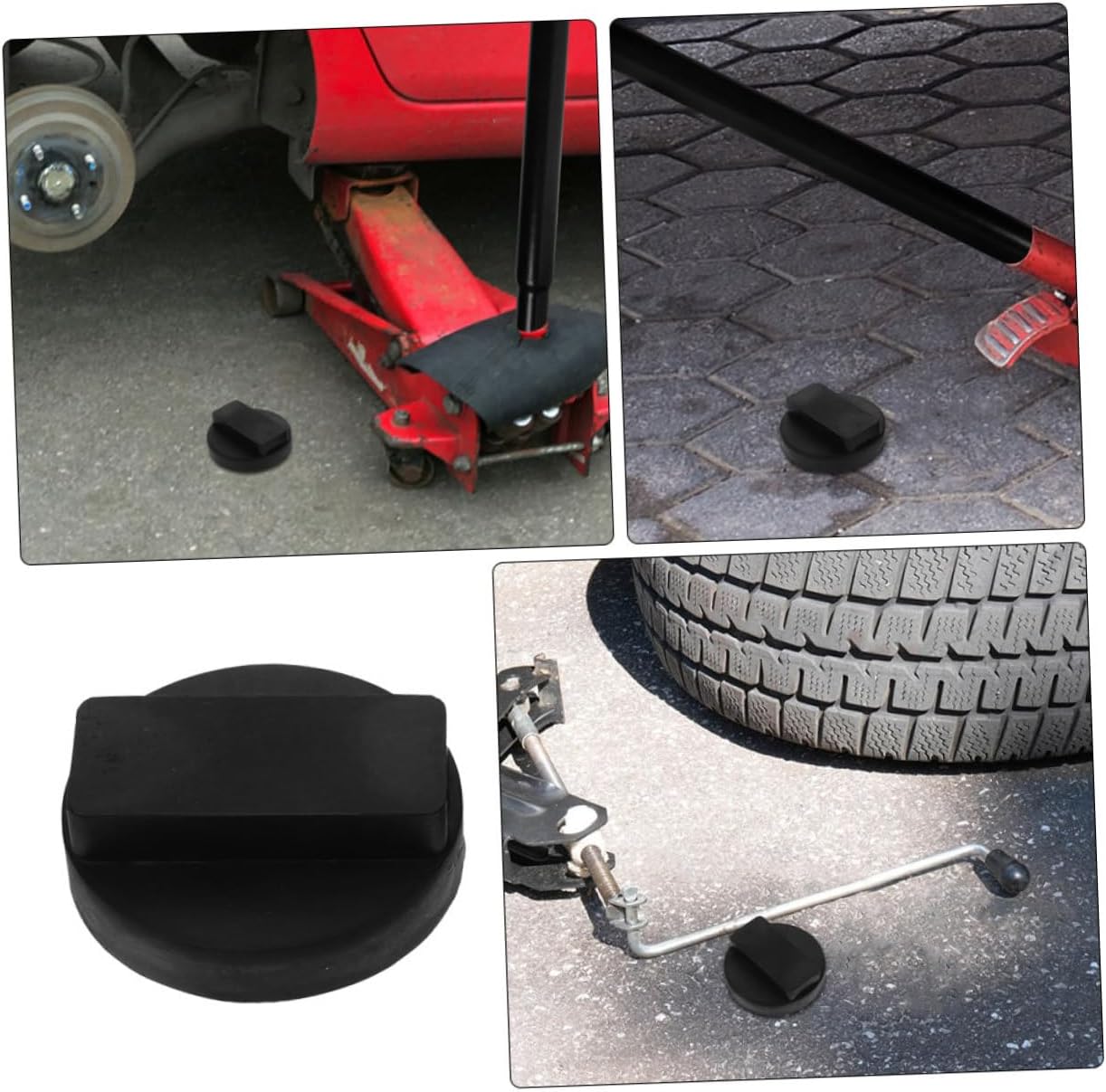 GLEAVI Rubber Jack Pad for Vehicle Maintenance Reduction and Easy Installation Support Block for Car's Undercarriage Compatible Multiple Models