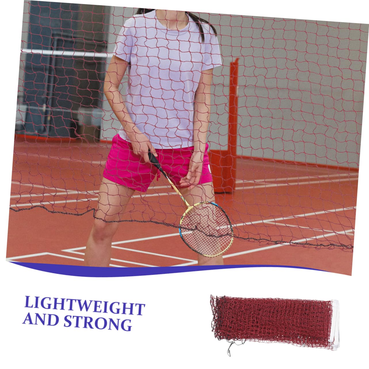 OSOLADY 2pcs Portable Folding Badminton Volleyball Net Lightweight Easy Setup for Backyard Beach and Outdoor Games Versatile Sports Net for Fun Activities