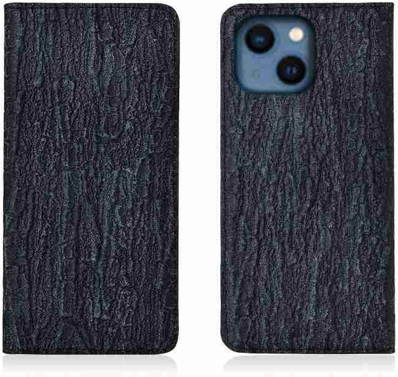 Funda iPhone 13 Mini negra con tapa para proteger la pantalla y guardar tarjetas 8