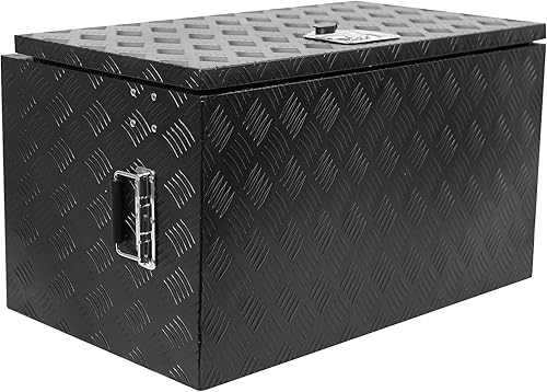 Miniatura 3 de Caja de herramientas para camión de 30 pulgadas, impermeable, cuadrada, para almacenamiento, barra de aluminio, herramienta de banda de rodadura,