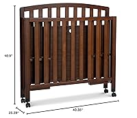 Vista 10 de DaVinci Dylan - Cuna portátil para bebé 3 en 1 con ruedas, conversión de cama para niños pequeños y cama diurna, perfecta para espacios pequeños