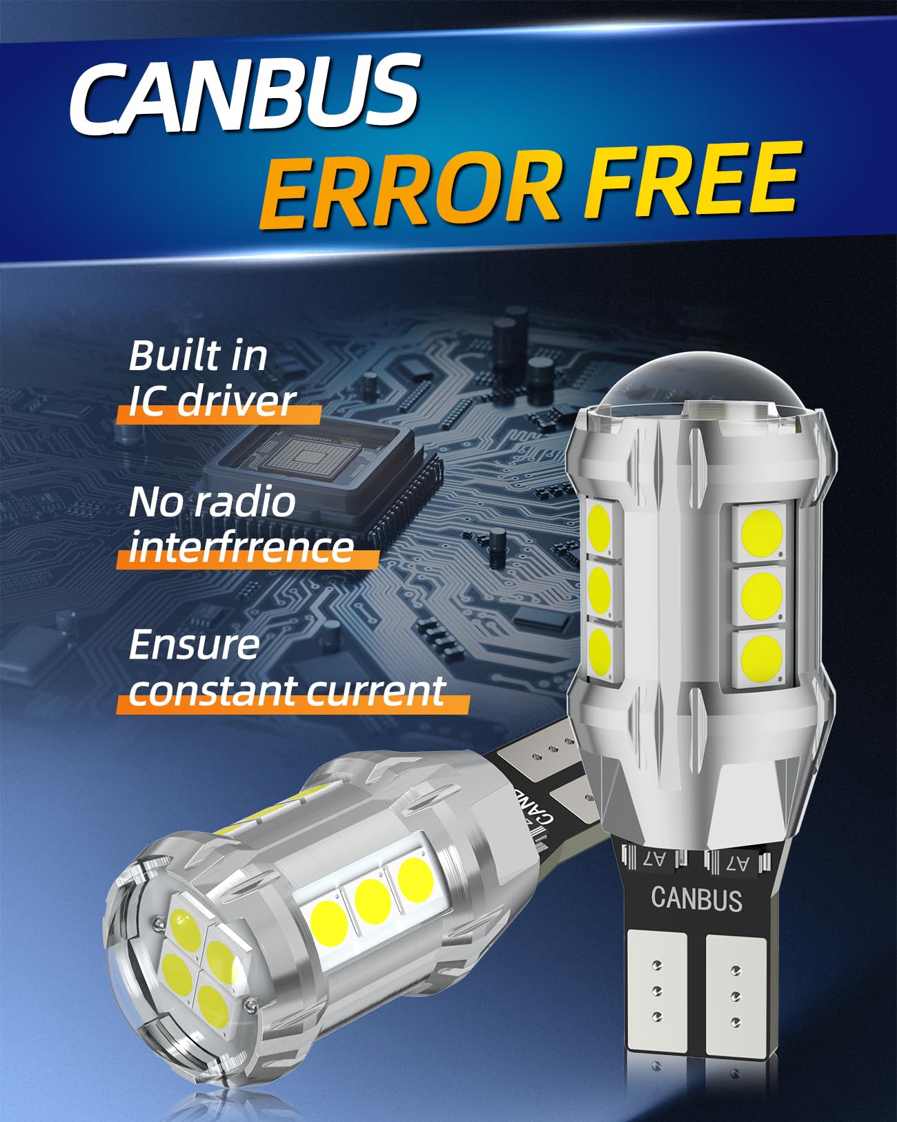 W16W T15 Żarówki LED CANBUS Bezbłędne 912 921 906 955 Niezwykle Jasne 16SMD 12V-24V do samochodów Tylne Światła Cofania Parkowania Tylne Światło Zapasowe 6500K Białe