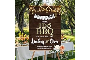 I Do Bbq Rustic Welcome Sign